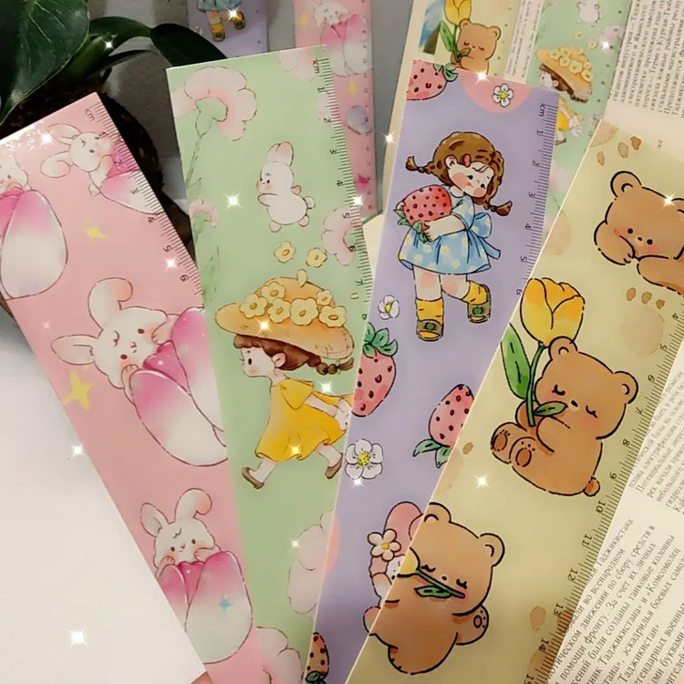 بوکمارک خط کش دار مقوایی