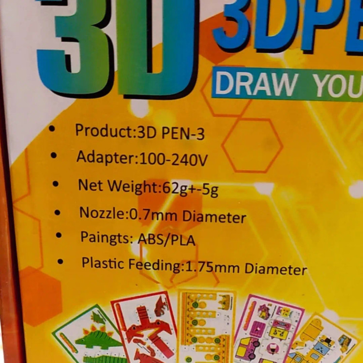 قلم سه بعدی حرارتی جادویی نسل ۳ مدل 3D pen-3