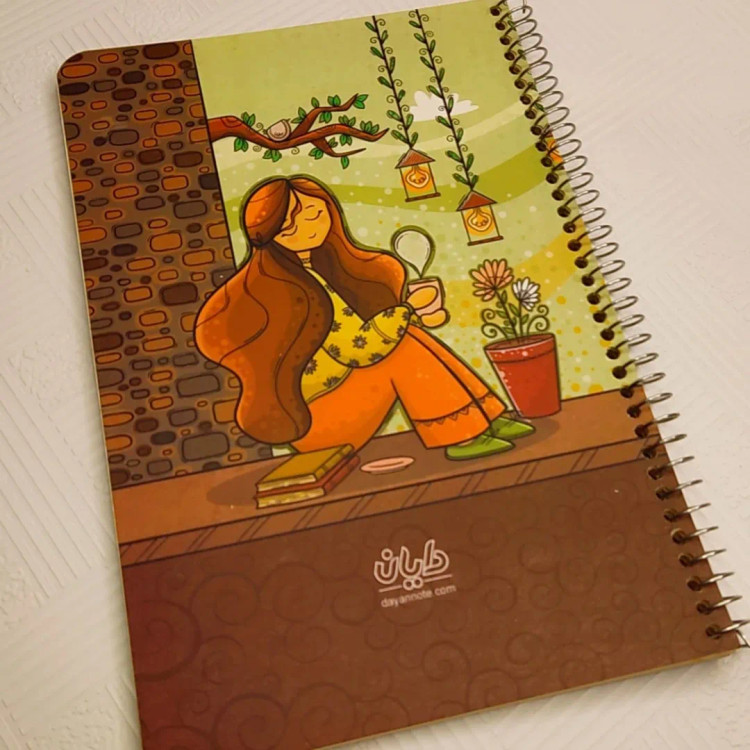 دفتر حاشیه دار آ۵ دخترانه ۵۰ برگ