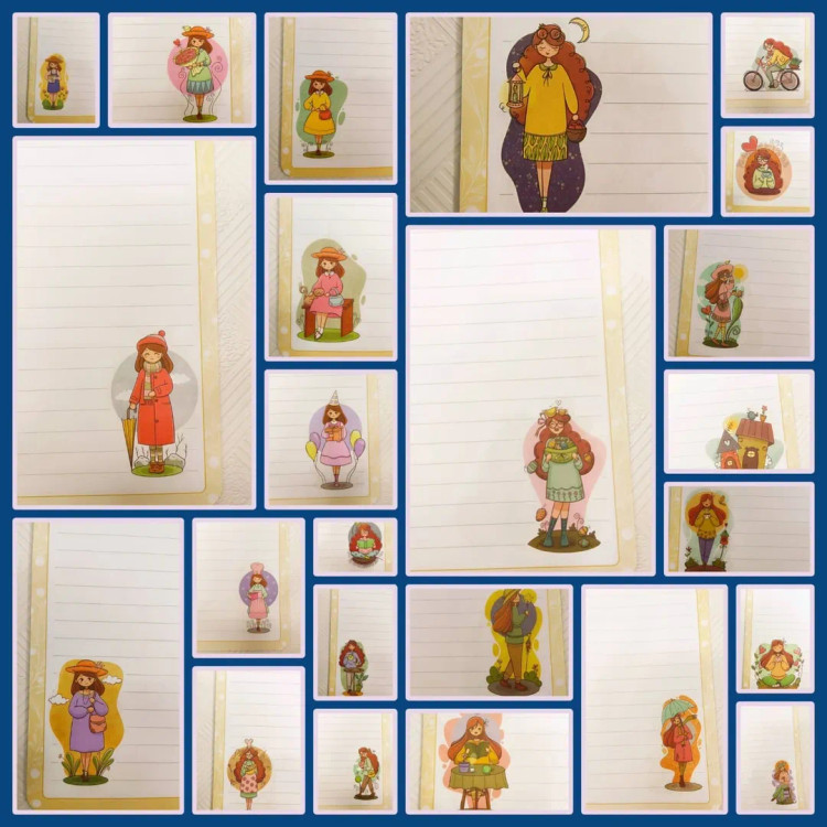 دفتر حاشیه دار آ۵ دخترانه ۵۰ برگ