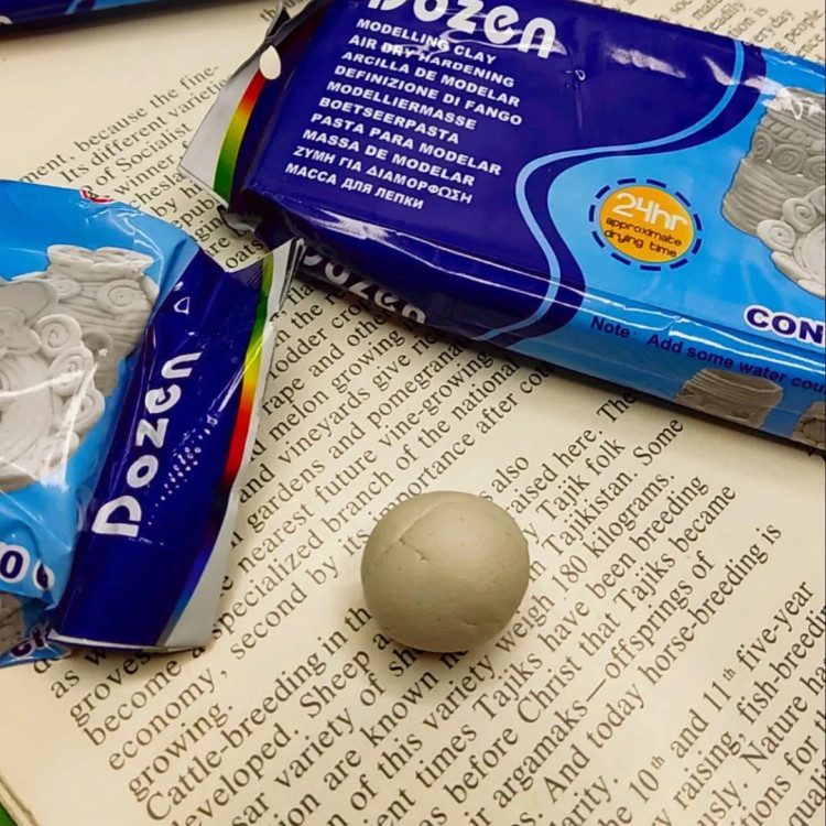 خمیر هوا خشک مجسمه سازی ۲۵۰ گرمی دوزن Dozen