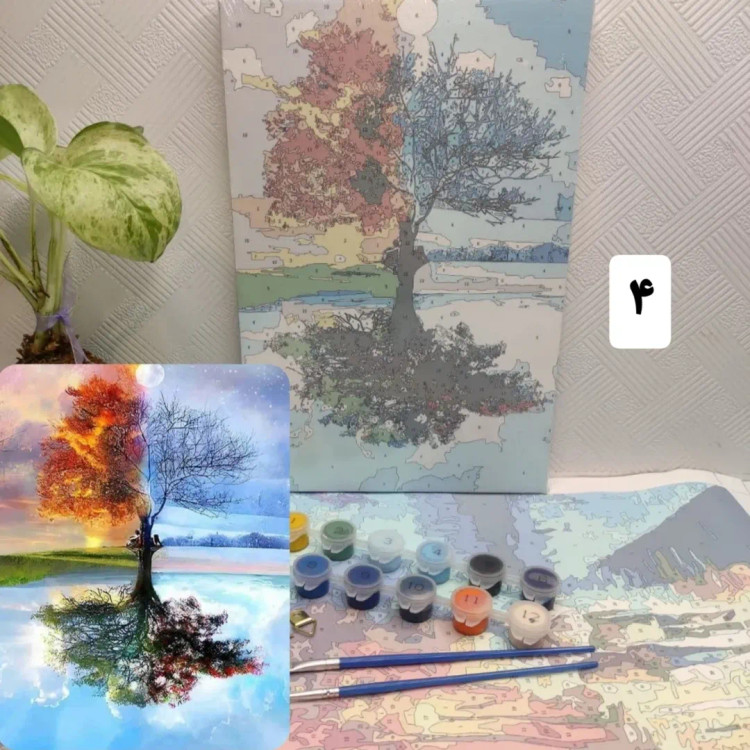 نقاشی آبرنگی شماره ای ۲۰×۳۰