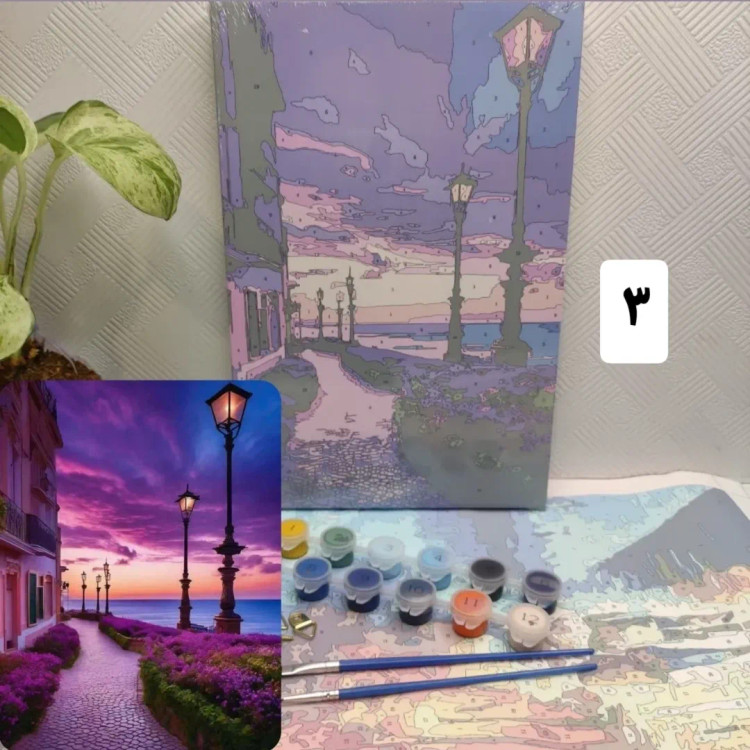 نقاشی آبرنگی شماره ای ۲۰×۳۰