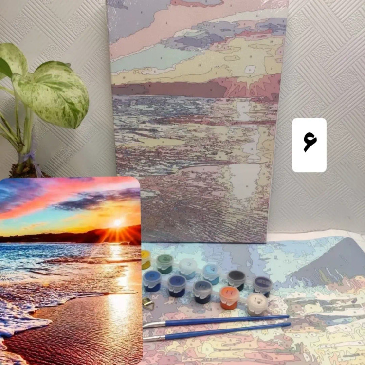 نقاشی آبرنگی شماره ای ۲۰×۳۰