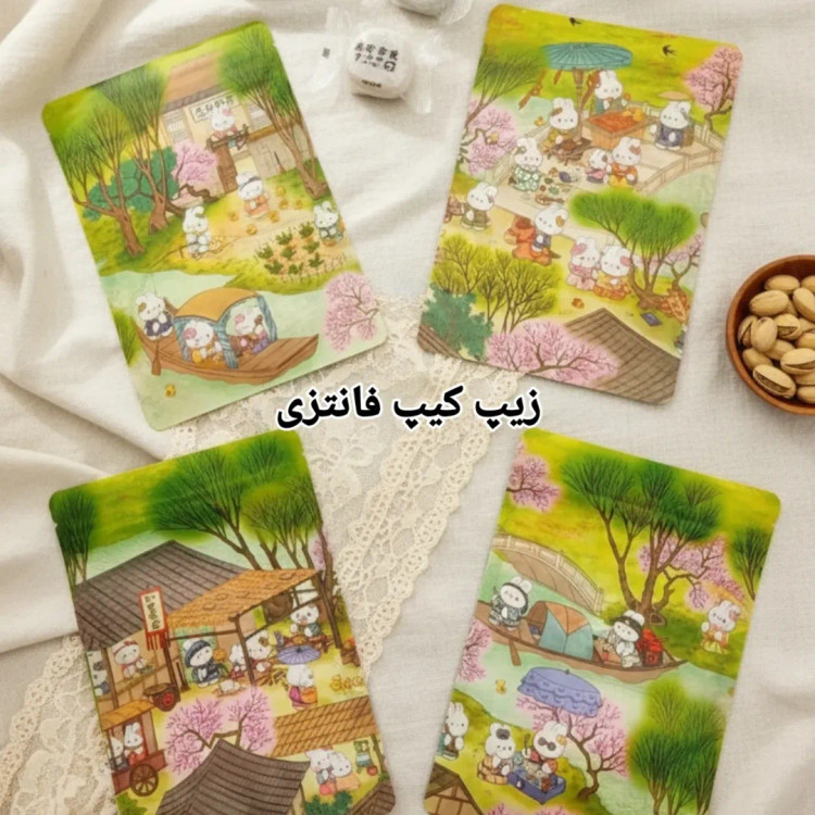 زیپ کیپ فانتزی طرح بهاری