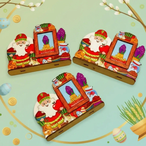 قاب عکس نوروز استند چوبی